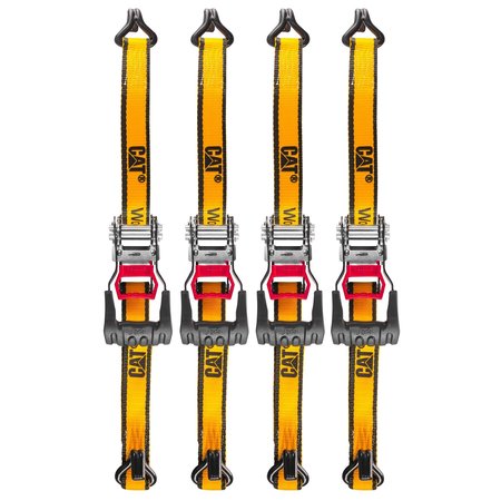 CATERPILLAR 4Pc 1.25 X 16 Ratchet Tiedown With Soft Loops (800/2400) 980065N